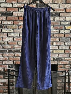 Xirena Navy Blue Gauze Pants